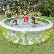 Bể bơi tròn họa tiết xanh lá 2m29 INTEX 57182