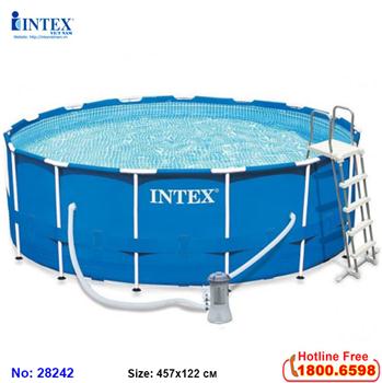 Bể bơi khung kim loại tròn 457х122cm intex 28242