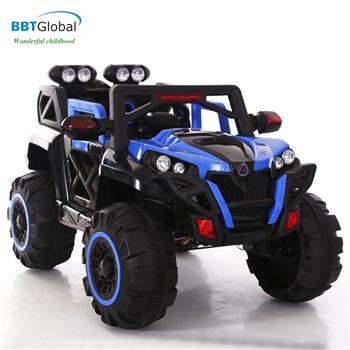 Ô tô điện trẻ em địa hình 4 động cơ màu xanh BBT-3366X