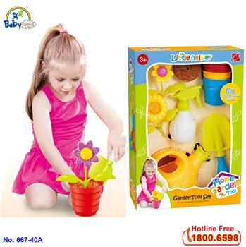 Bộ đồ chơi xúc cát trồng cây 667-40a