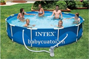 Bể bơi khung kim loại 3m66 có máy lọc nước INTEX 28212