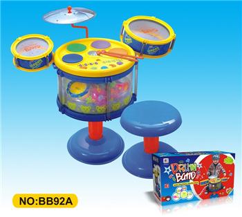 Đồ chơi âm nhạc - Bộ Trống điện tử có ghế ngồi BB92A | 0439900366