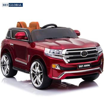 Ô tô điện trẻ em Toyota Land Cruiser sơn đỏ cao cấp BBT-6996