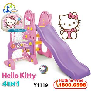 Cầu trượt Hàn Quốc cho bé Hello Kitty 4 trong 1 Y1119