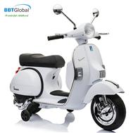 Xe máy điện trẻ em bản quyền Vespa PX150 màu trắng