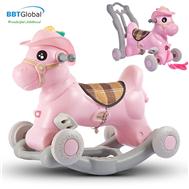 Ngựa chòi chân BBT Global 3 trong 1 RK-531 hồng