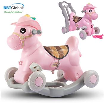 Ngựa chòi chân BBT Global 3 trong 1 RK-531 hồng