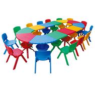 Bàn oval lớn sắc mầu nhập khẩu KXZY-011