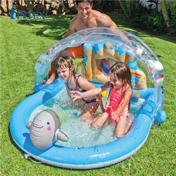 Bể bơi phao mái che phun mưa intex 57421 | babycuatoi.vn