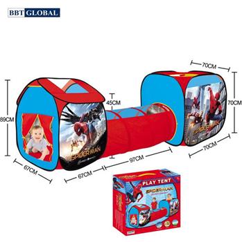 Nhà bóng chui ống 3 khoang Spider Man 995-7084A
