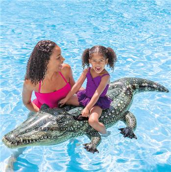 Phao bơi cá sấu to có 2 tay cầm INTEX 57551
