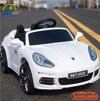 Ô tô điện trẻ em Porche siêu Hot màu trắng BBT-2222T