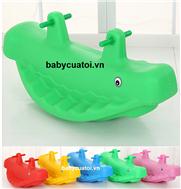 Bập bênh đơn đôi kết hợp cá voi ZK1017B