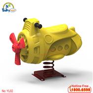 Bập bênh nhún lò xo đơn máy bay YL-02
