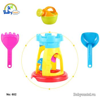 Bộ đồ chơi xúc cát guồng quay và dụng cụ 602