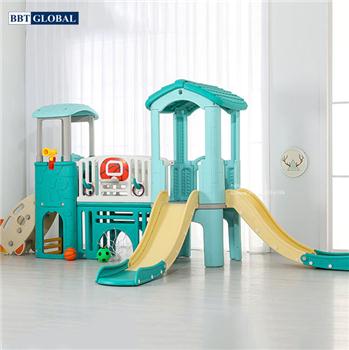 Nhà chơi liên hoàn cầu trượt cho bé BBT Global ZK1059
