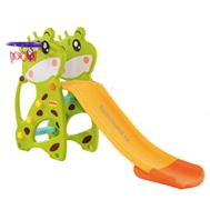 Cầu trượt chú bò dễ thương máng dài mầu xanh lá KT006A-XL