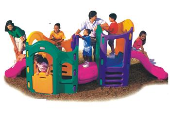 Cầu trượt liên hoàn ống chui zích zắc ZK1057