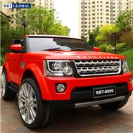 Ô tô điện trẻ em dáng Land Rover BBT-8989D màu đỏ nhựa ghế da 12V9AH