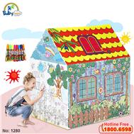 Nhà bóng cho bé tự tô mầu GRAFFITI 1280