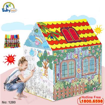 Nhà bóng cho bé tự tô mầu GRAFFITI 1280