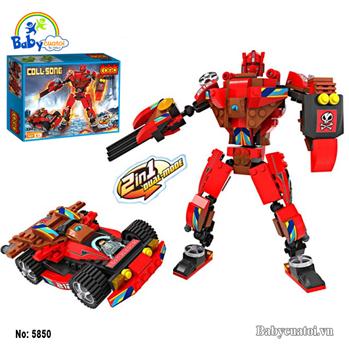 Bộ xếp hình biến hình Robort thành xe đua cao cấp CGBX4850