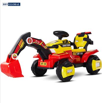 Ô tô điện trẻ em cần cẩu màu vàng BBT-1188V