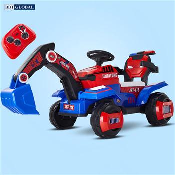 Ô tô điện trẻ em cần cẩu màu đỏ BBT-1188D