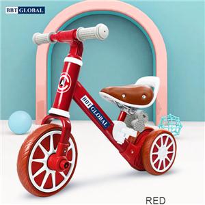Xe đạp 3 bánh kết hợp xe chòi chân màu đỏ Q6-D