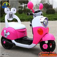 Xe máy điện trẻ em chuột Mickey màu hồng BBT-918H