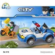 Bộ đồ chơi xếp hình cao cấp xe cảnh sát CGBX4116