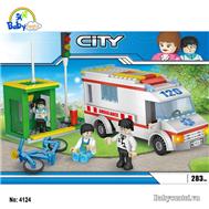 Bộ đồ chơi xếp hình xe cứu thương CGBX4124