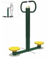 Thiết bị thể dục ngoài trời xoay eo đôi KXJS-057