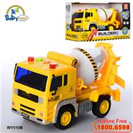 Mô hình xe trộn bê tông có đèn và nhạc mẫu mới WY510B