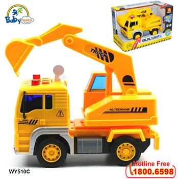 Mô hình đồ chơi xe cần cẩu có đèn và nhạc mẫu mới WY510C