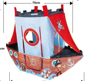 Nhà bóng cho bé tàu chiến hải tặc cướp biển Caribe HF002-A