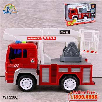 Mô hình đồ chơi xe cứu hỏa có đèn và nhạc mẫu mới WY550C