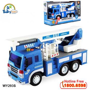 Mô hình xe cứu hỏa bơm nước cỡ lớn có đèn và nhạc WY293S