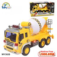 Mô hình đồ chơi xe trộn bê tông cỡ lớn có đèn và nhạc WY302S