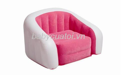 Ghế hơi INTEX hình bánh màu hồng 68571