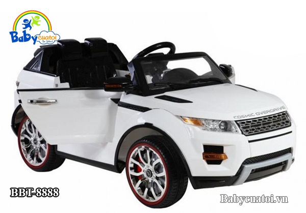 Ô tô điện trẻ em Range Rover Cosmic trắng BBT-8888-6