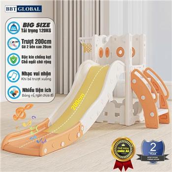 Cầu trượt BBT Global máng dài 2m cỡ lớn tải trọng 120kg BSL410