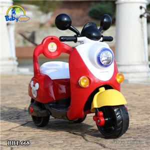 Xe máy điện Vespa trẻ em BBT-668B màu đỏ (hàng EU)