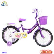 Xe đạp trẻ em màu tím BBT Global BB02T